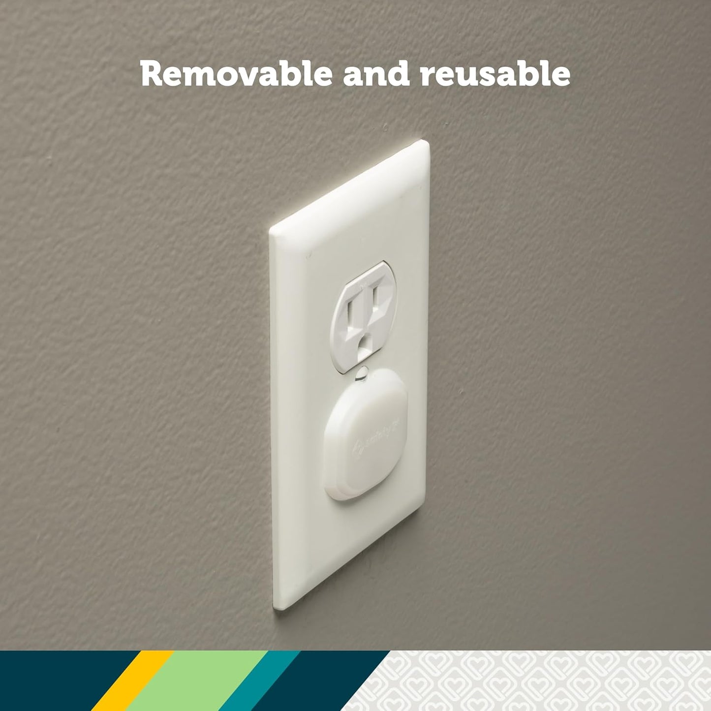 Safety 1st Electrical Outlet Baby Proof Covers, Secure Outlet Plugs, B