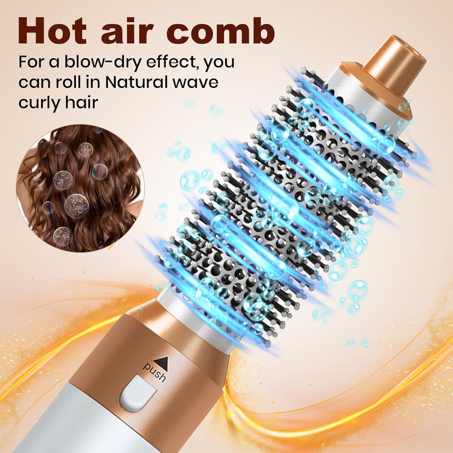 Hair Dryer Brush 5 in 1, Negative Ion Blow Dryer Brush Set - 110,000 R