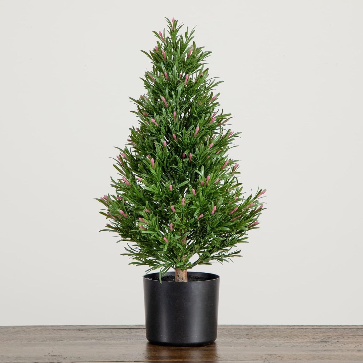 Nearly Natural 2ft. UV Resistant Artificial Rosemary Cone Topiary Tree (Indoor/Outdoor)
