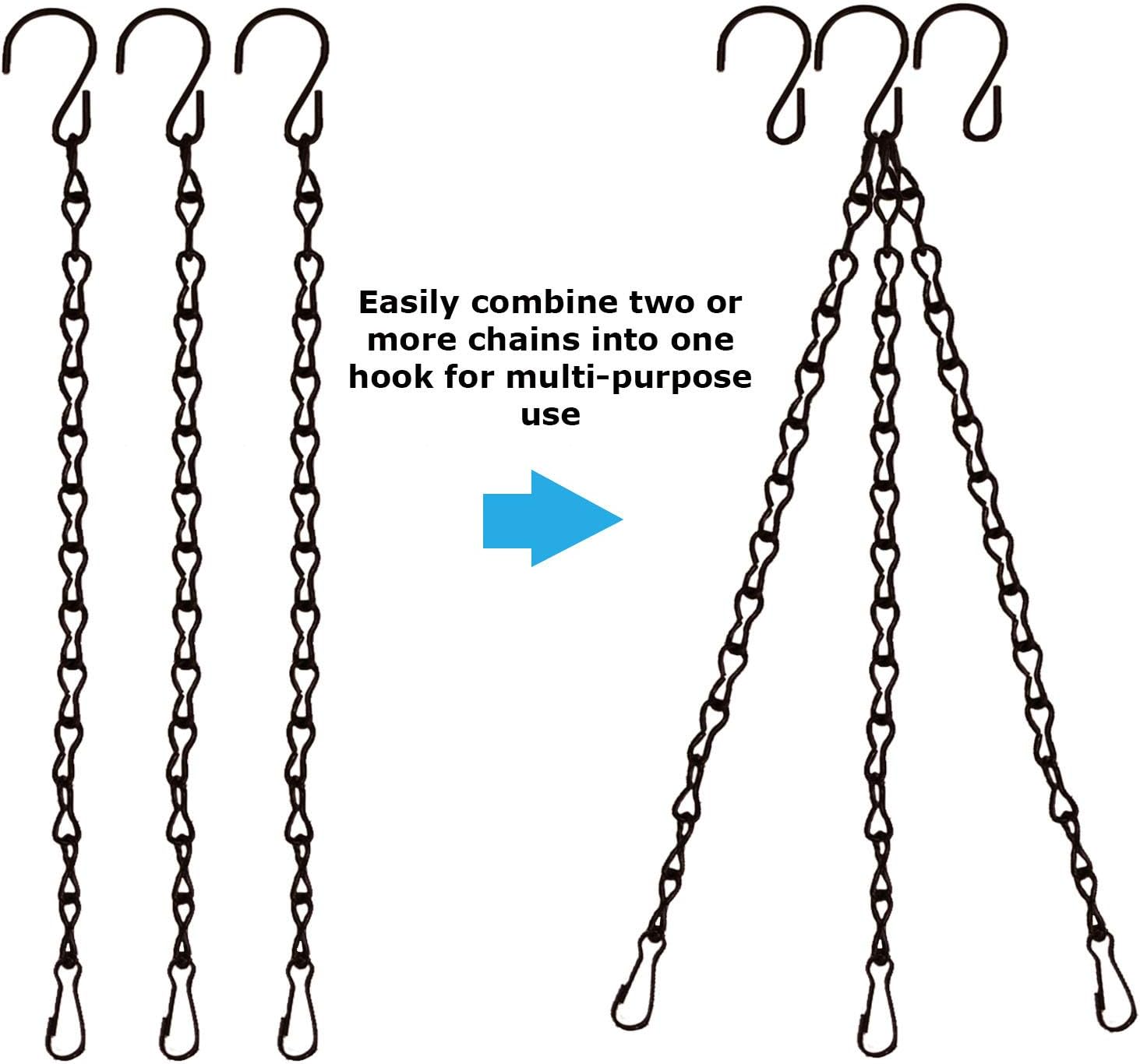 Blue Donuts Hanging Chain for Bird Feeder, Hanging Planter, Multipurpo