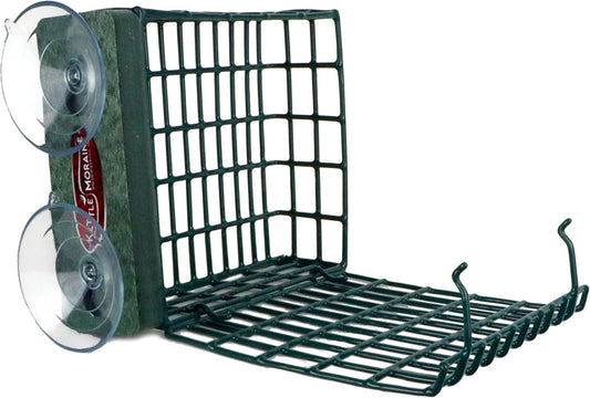 Kettle Moraine Window Mount Single Suet Cake Woodpecker Bird Feeder