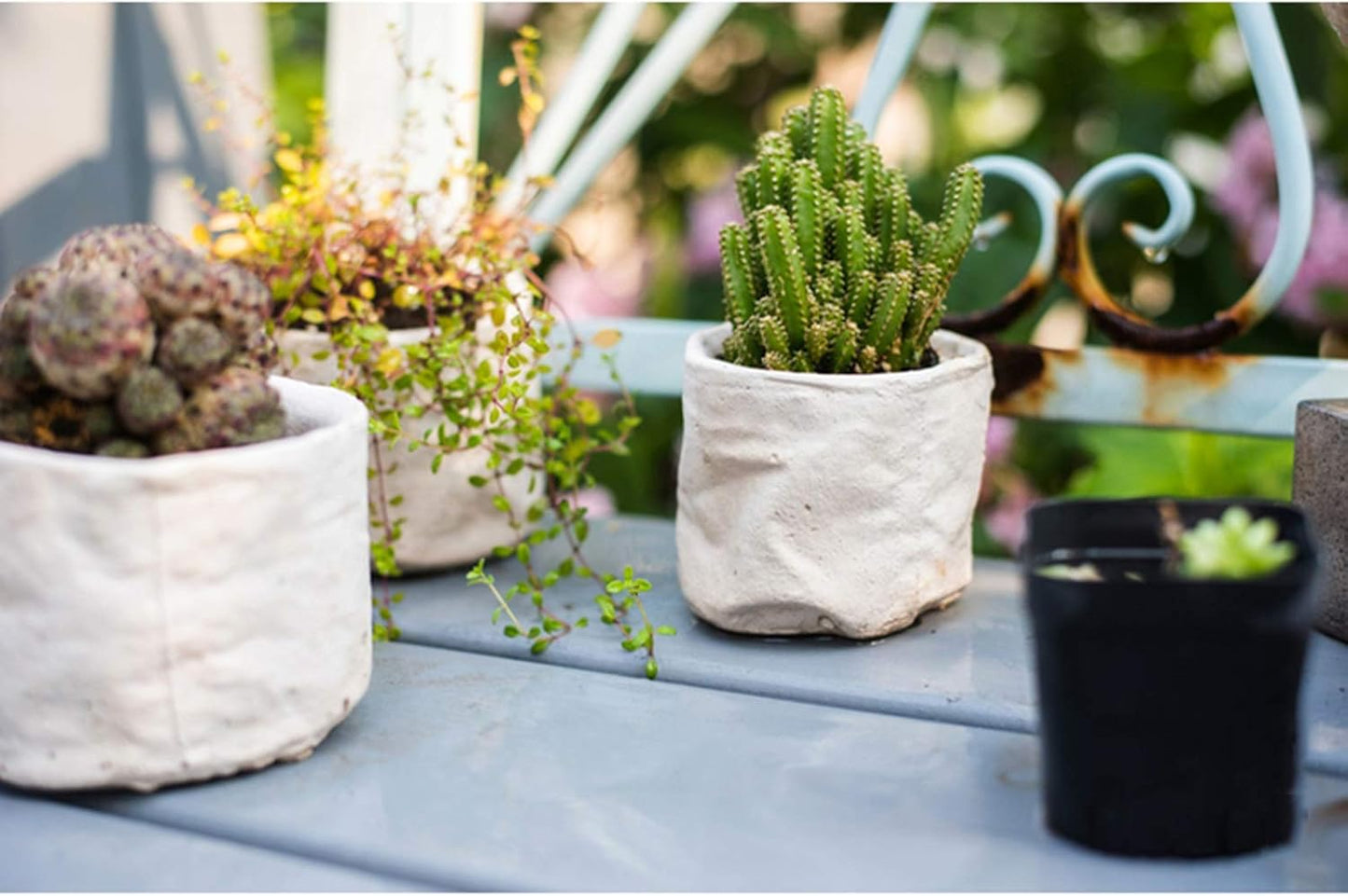 Flower Plant Pot White Succulent Planter Plant Pots Ceramic Indoor Out