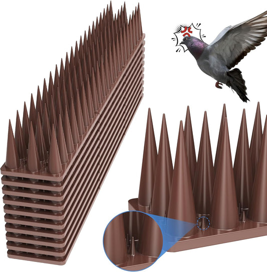Bird Spikes,20 Pack Bird Deterrent Spikes for Outside,Bird Spikes for 