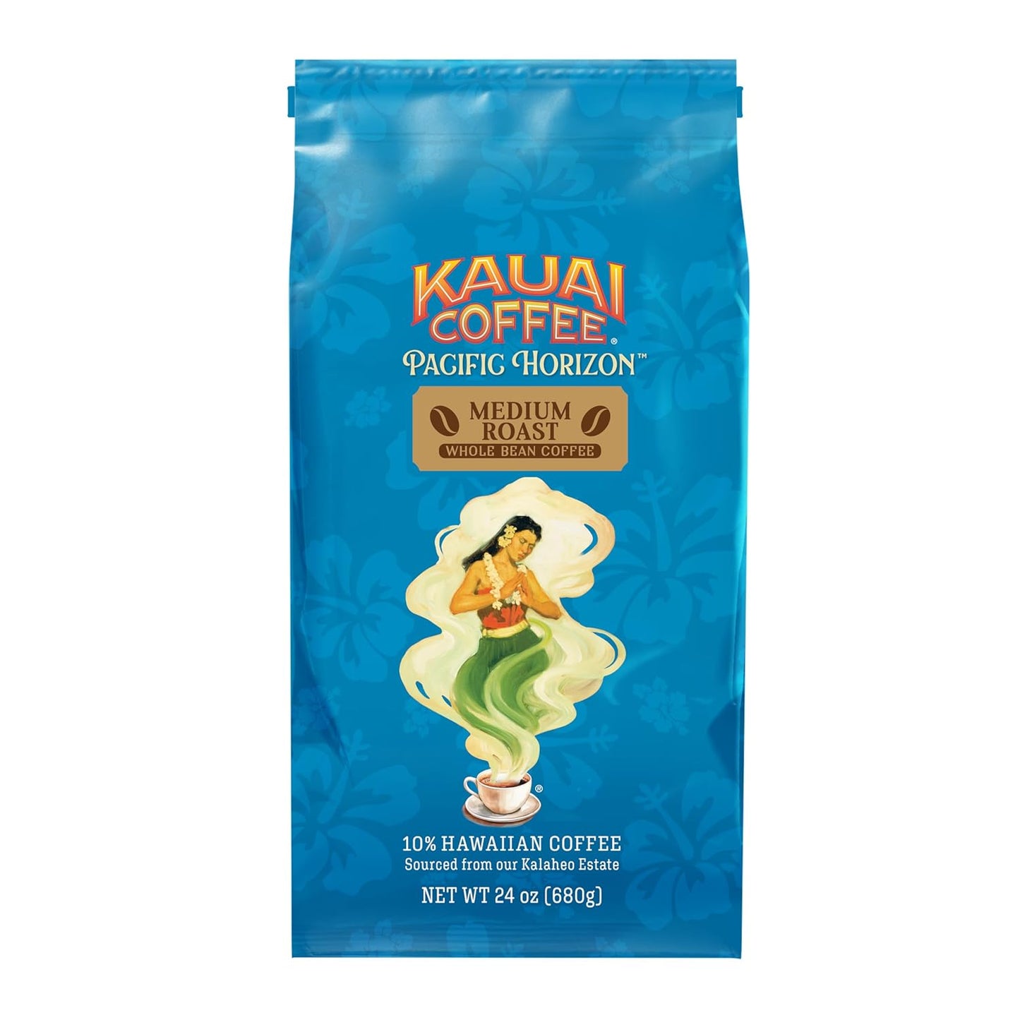 Kauai Coffee Koloa Estate Medium Roast - Whole Bean Coffee, 24 oz. Package