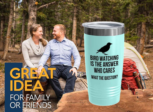 Birding Teal Edition Viking Tumbler 20oz - Bird watching is - Bird Fee