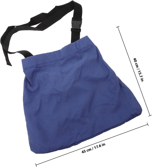 Milisten Fruit Picking Apron Bag Garden Pouch for Outdoor Harvesting with Waist Hanging Blue Fruit Storage Pouch Suitable for Orchard and Vegetable Gathering