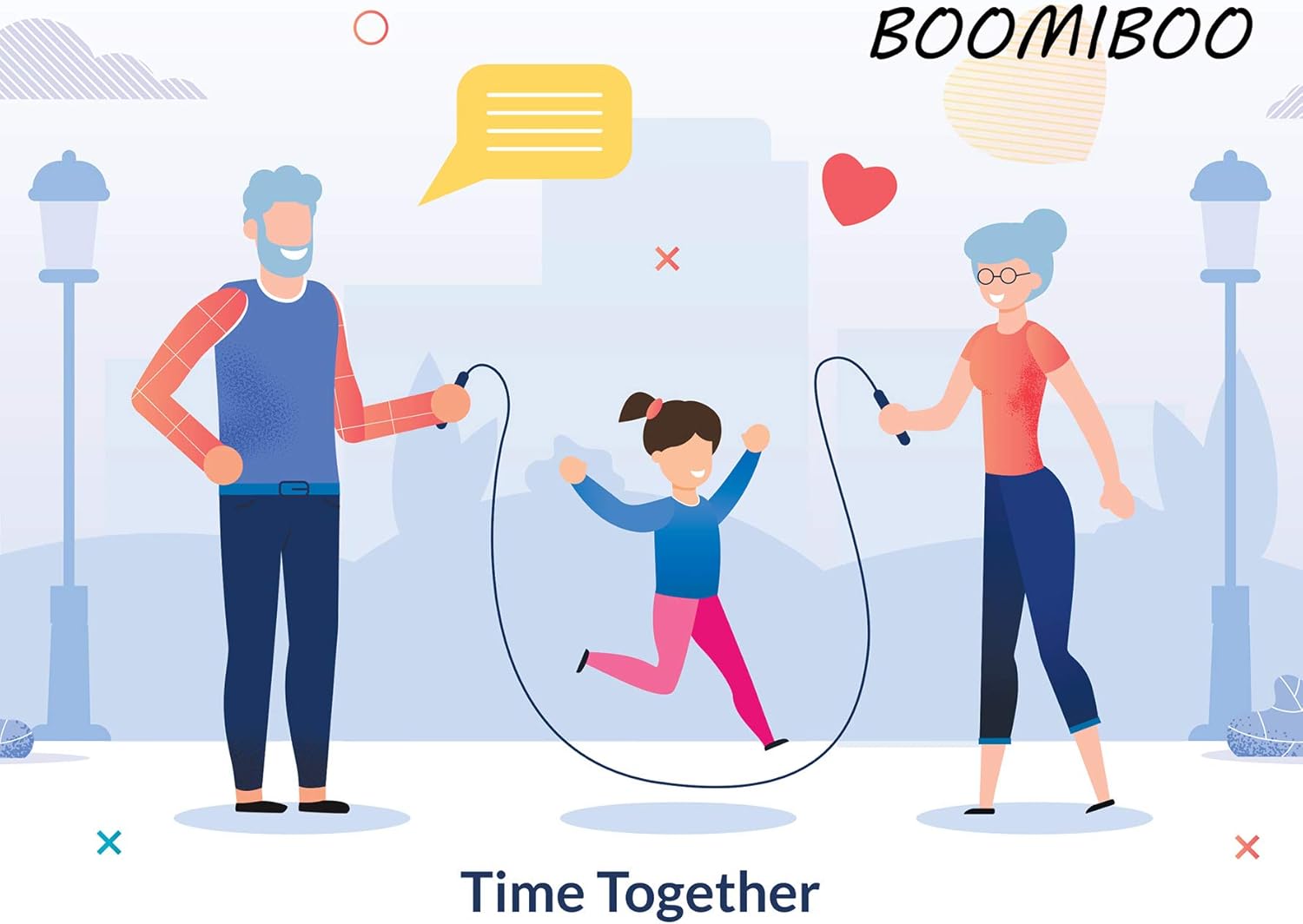 BOOMIBOO Jump Rope, Adjustable Jump Ropes,Skipping Rope Tangle-Free Ra