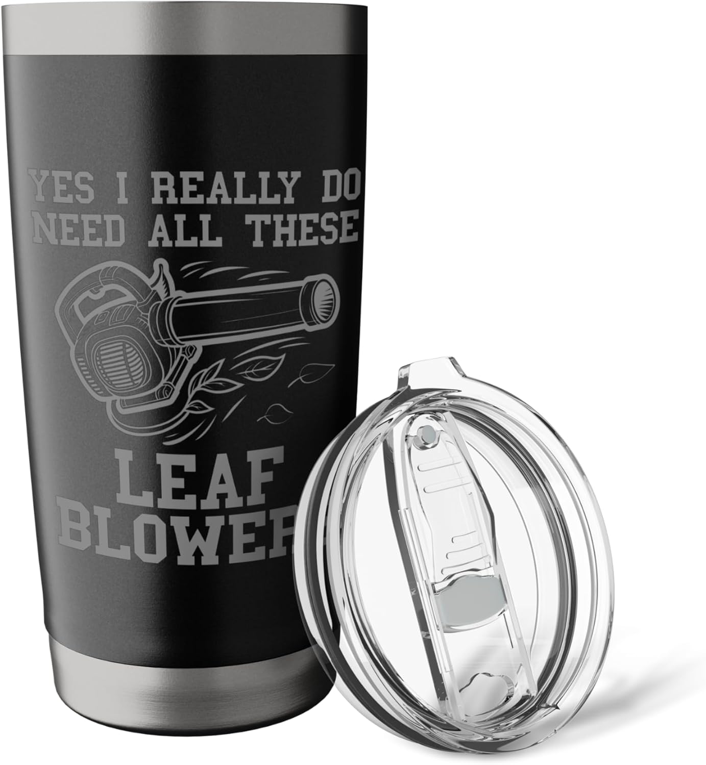 Leaf Blower Collector Men Funny Lawn Care Yard Leaf Blowing Stainless Steel Insulated Tumbler