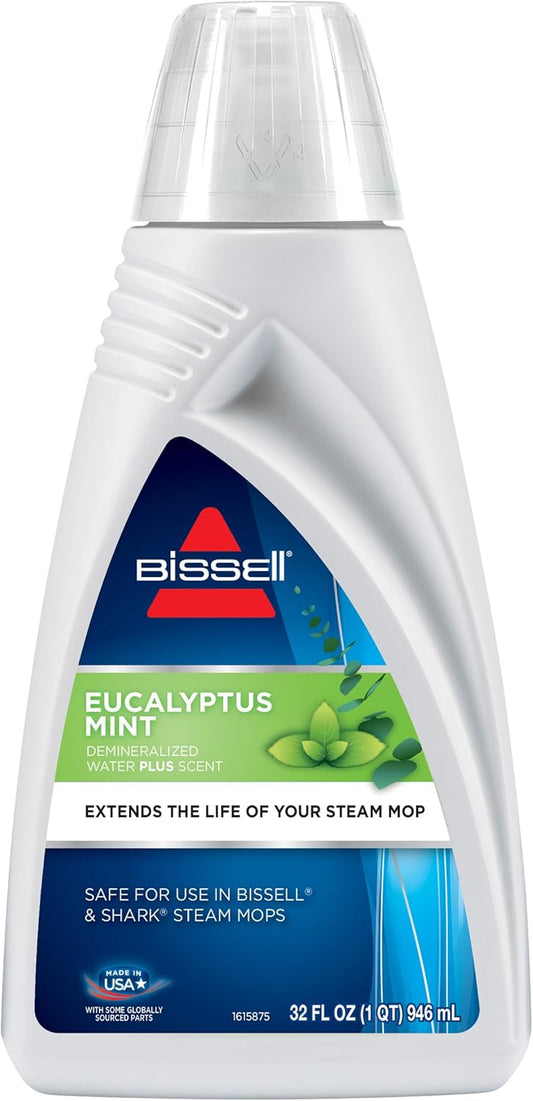 BISSELL EUCALYPTUS MINT DEMINERALIZED STEAM MOP WATER, 32 ounces, 1392