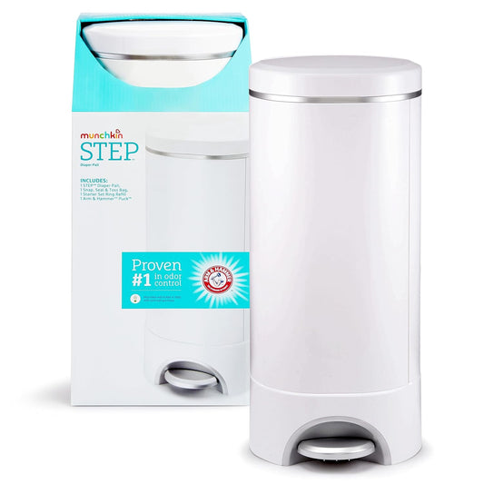 Munchkin® STEP™ Diaper Pail Powered by Arm & Hammer, #1 in Odor Contro