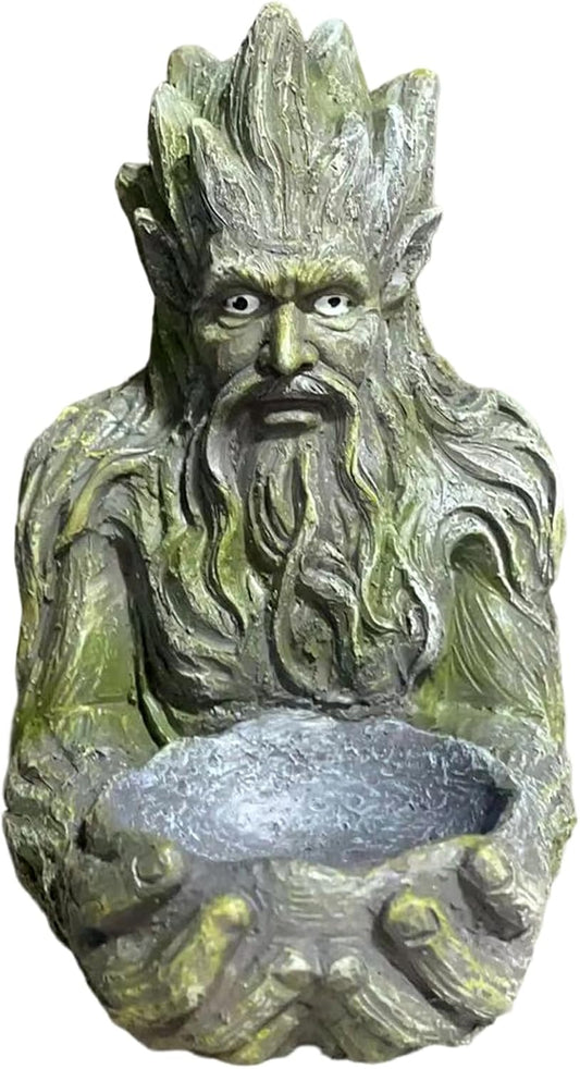 Bird Feeder - Artistic Garden Statue | Sparrow Feeding Station, Outdoor Garden Accessory, Backyard Patio Yard, Decorative Bird Feeder, Functional Sculpture for Birds and Nature