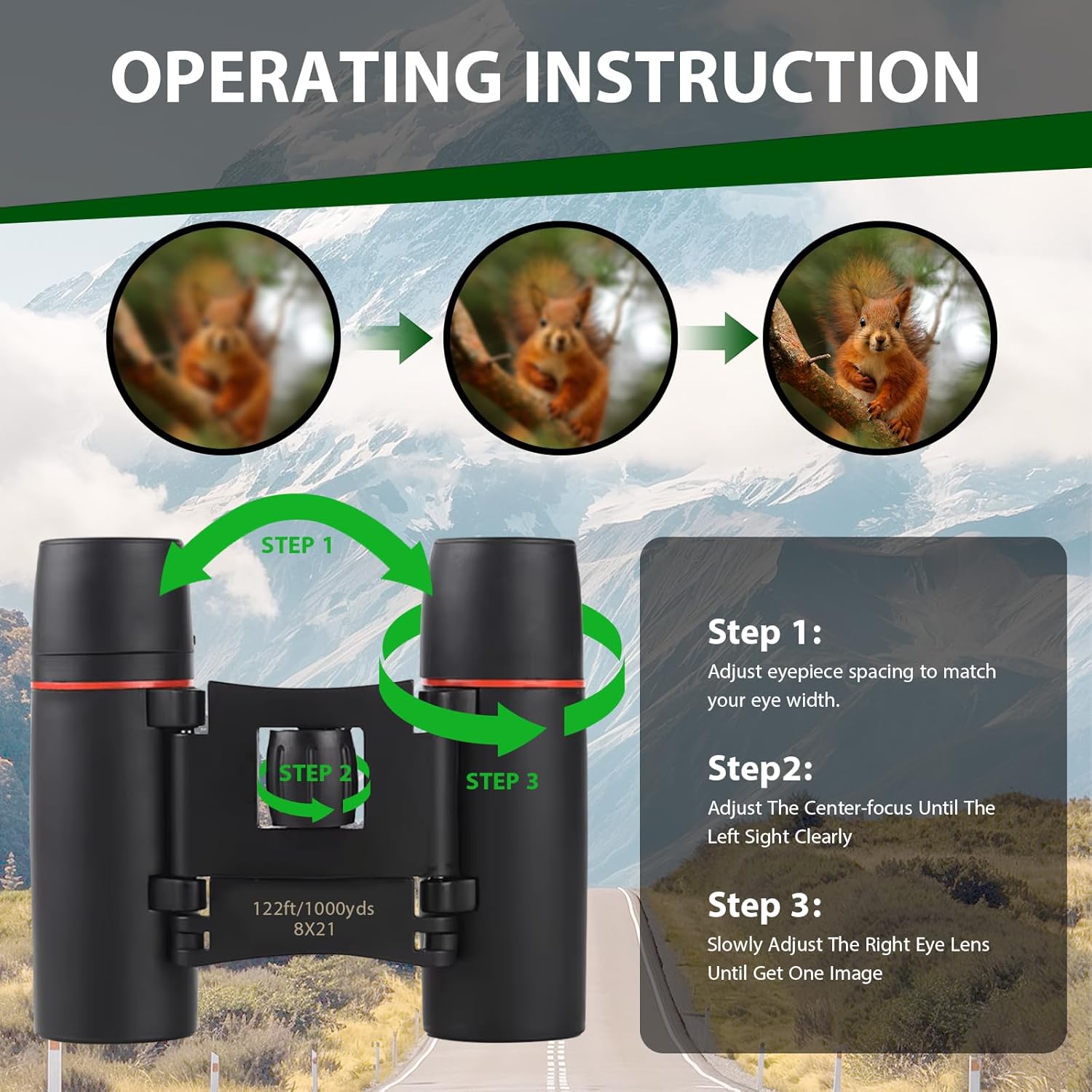 Binoculars for Adults and Kids, High Powered Portable & Compact Binocu