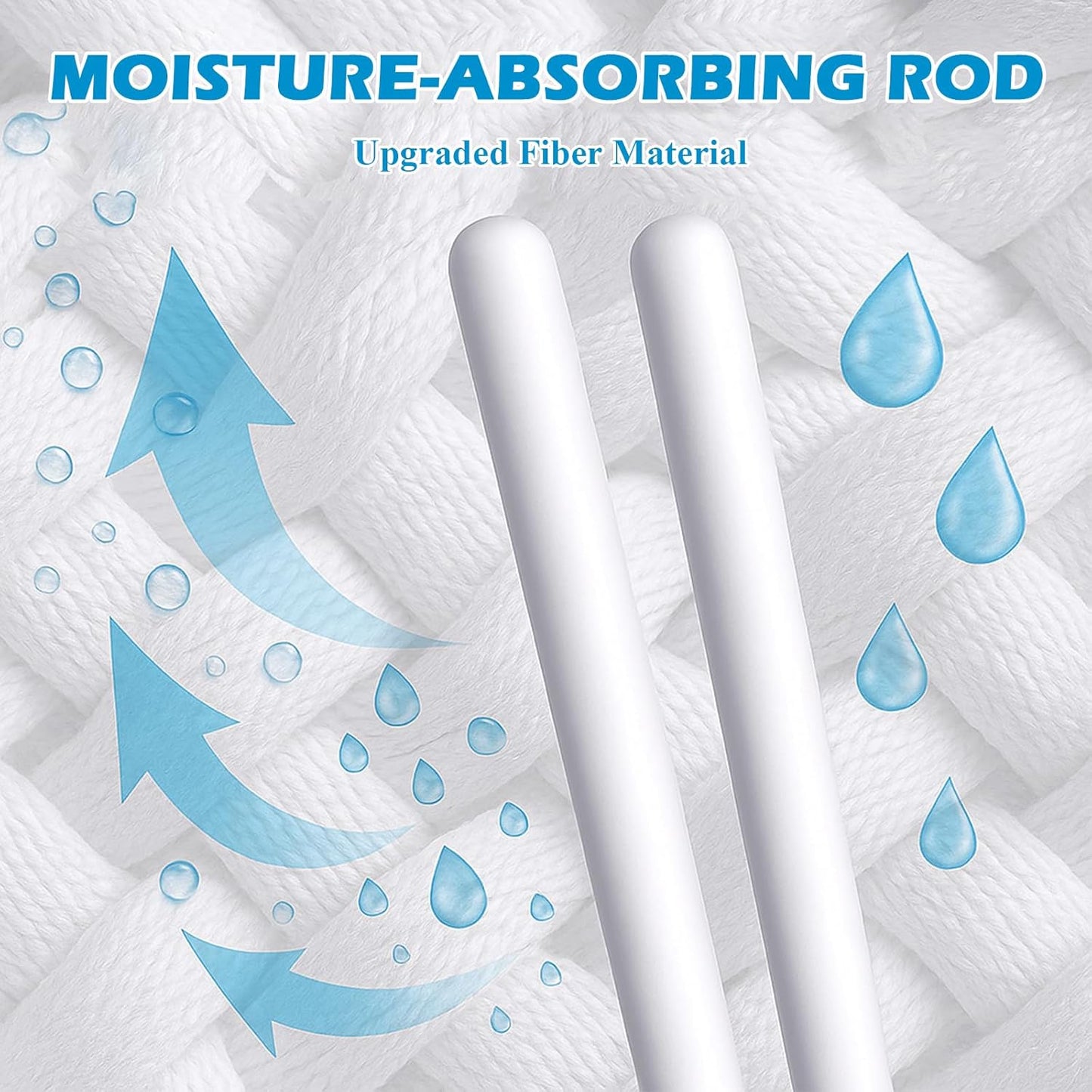 Drying Rod Stick for Toys, Reusable Diatom Desiccant & Deodorizer with Quick Drying Water Absorption, Durable Moisture-Proof Dehumidifier for Bathroom, Closet and Multi-Purpose Humidity Control