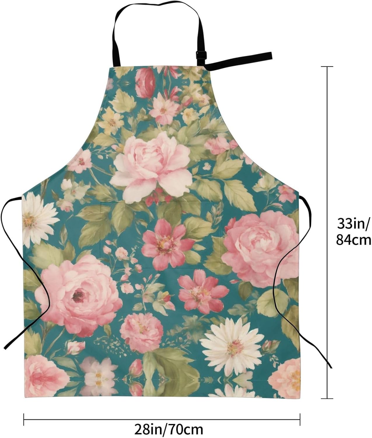 Blossom Flower print Waterproof chef's apron with pocket apron for kit