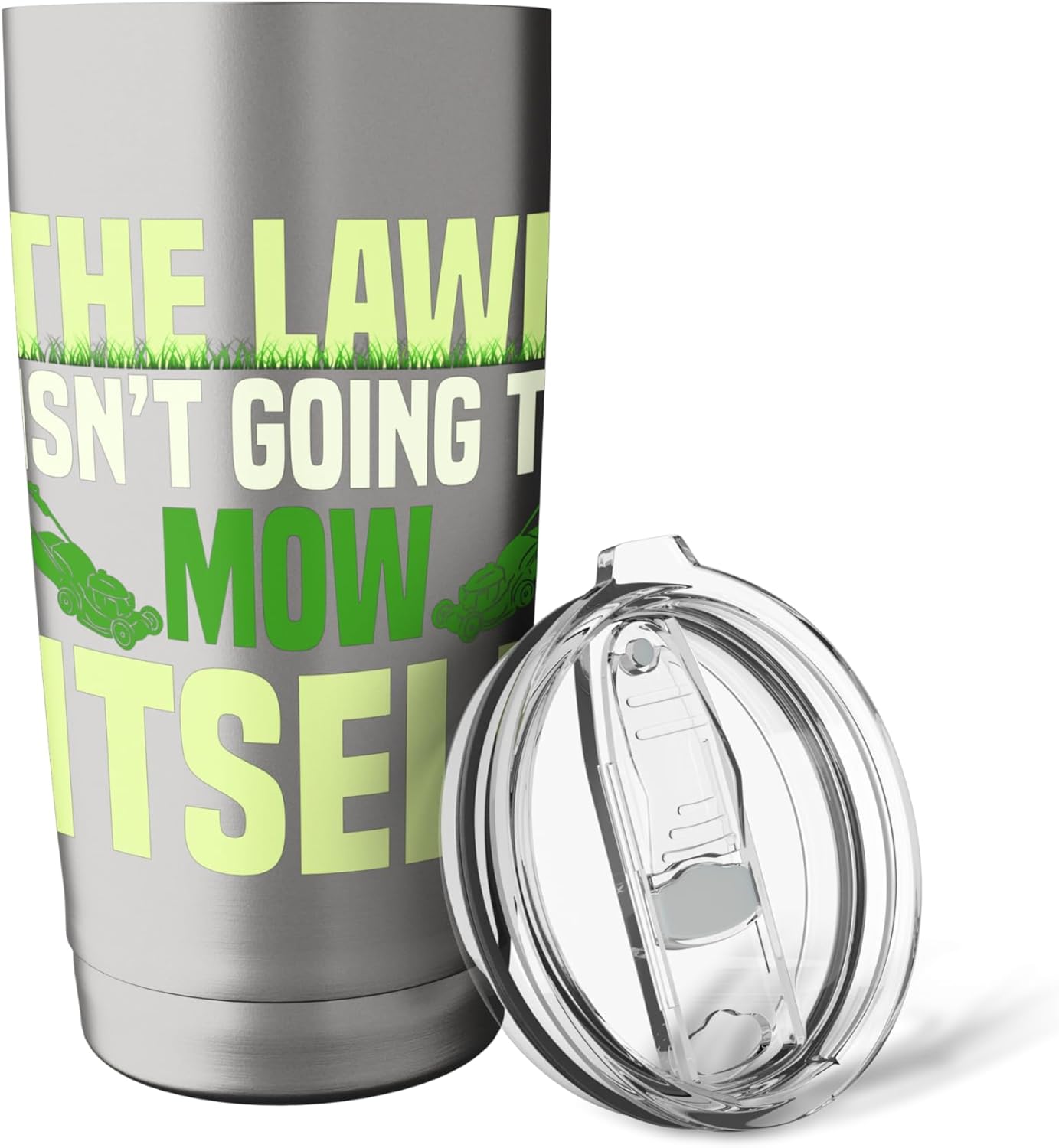Lawn Mower Yard Care Mowing Gardener Caretaker Landscaping Stainless Steel Insulated Tumbler