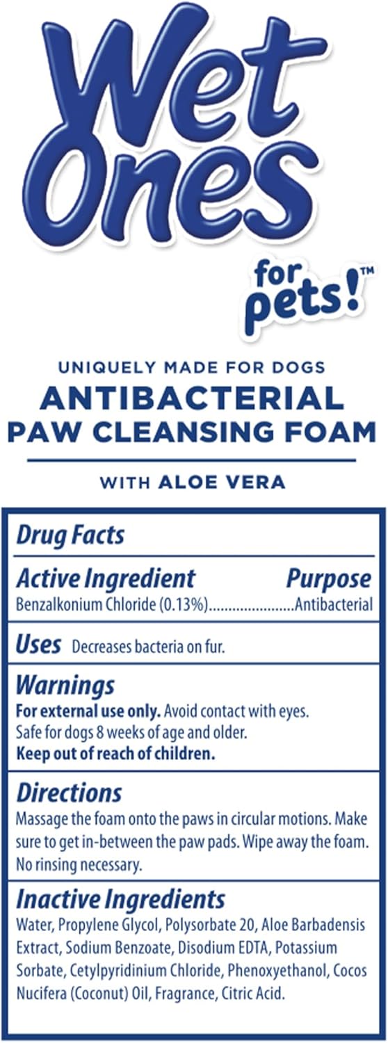 Wet Ones for Pets Antibacterial Dog Paw Cleaner with Built-in Scrubber