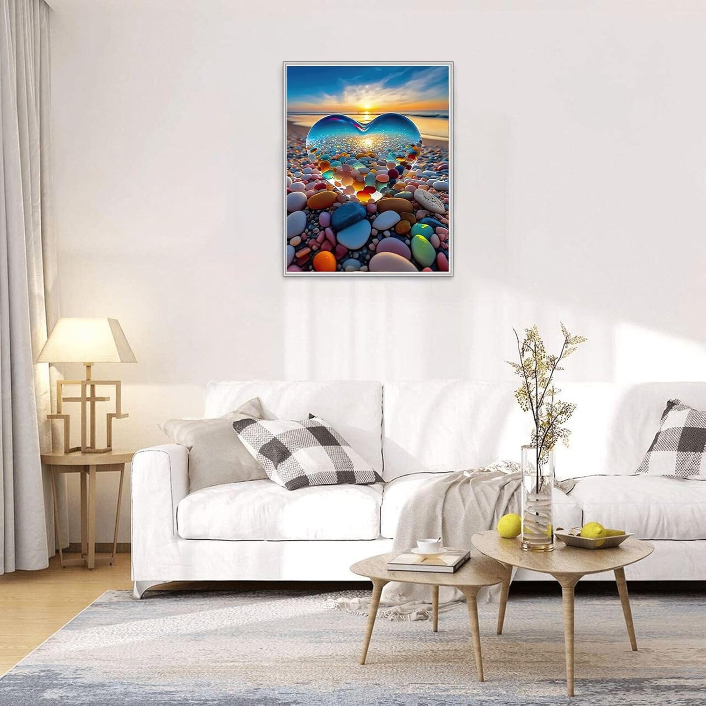Jigsaw Puzzles for Adults 1000 Pieces, Love Pebbles Beach Puzzle, Impo
