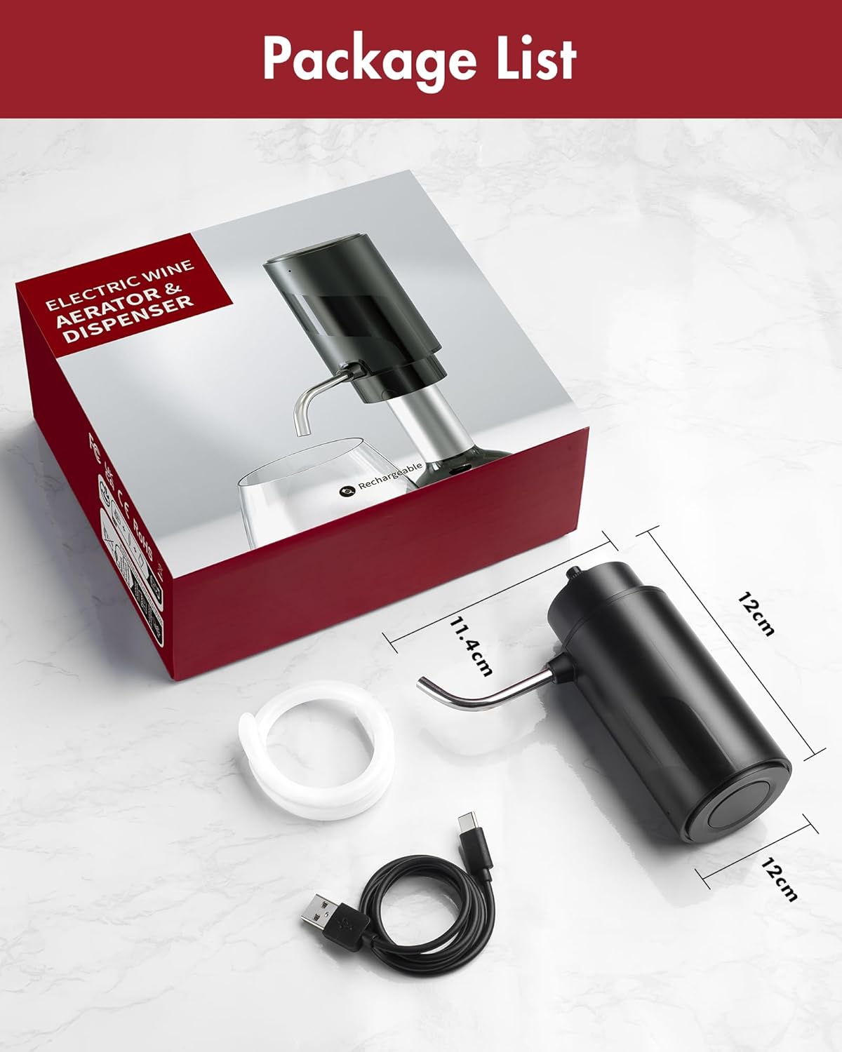 Electric Wine Decanter Aerator Dispenser: Automatic Whisky Bottle Disp