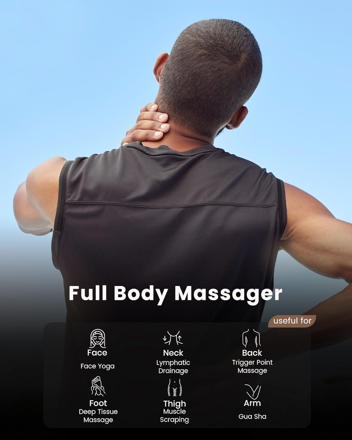 lifechill Trigger Point Massage Tool for Deep Tissue Massage & Gua Sha