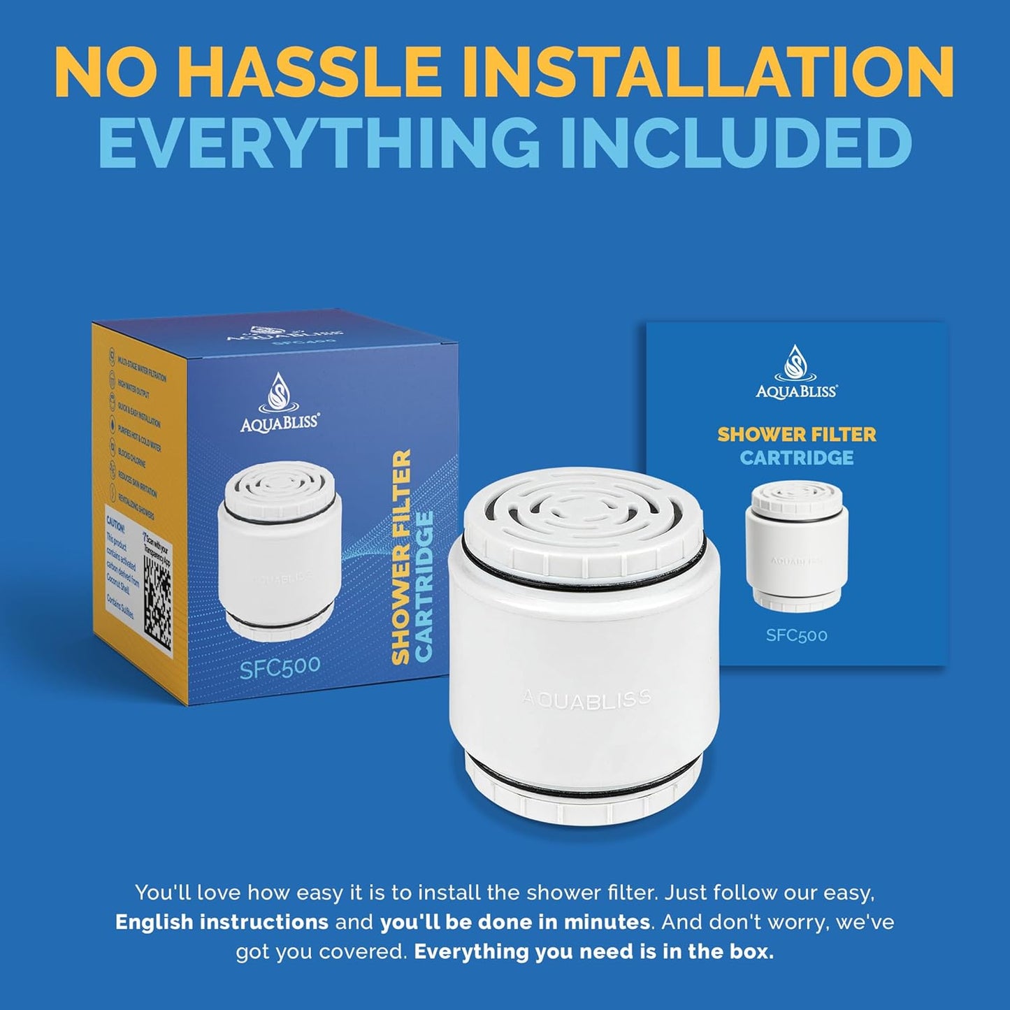 AquaBliss HD Multi Stage Shower Filter Replacement Cartridge for SF400
