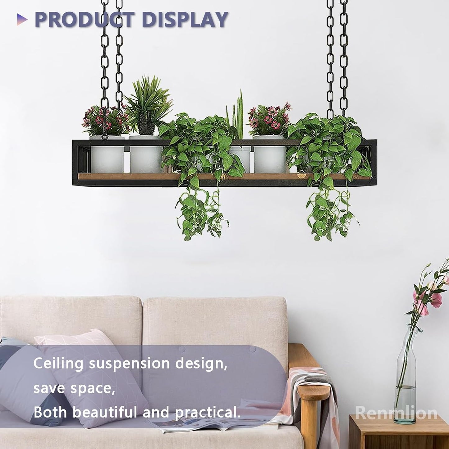 Ceiling Shelf Kitchen Pot Rack/Pan Racks Hanging Shelving - Creative F