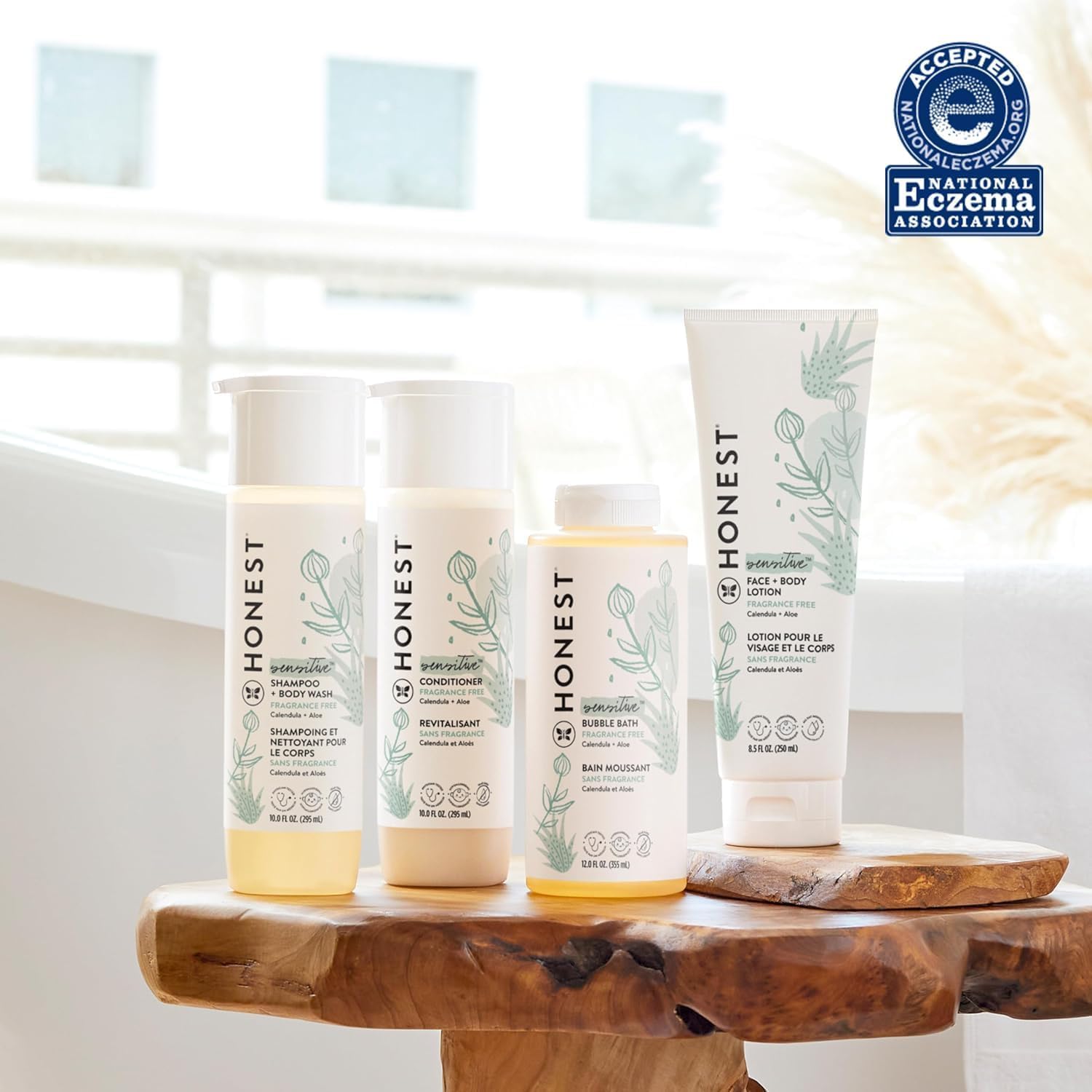 The Honest Company Foaming Bubble Bath Gentle for Baby, Naturally Deri