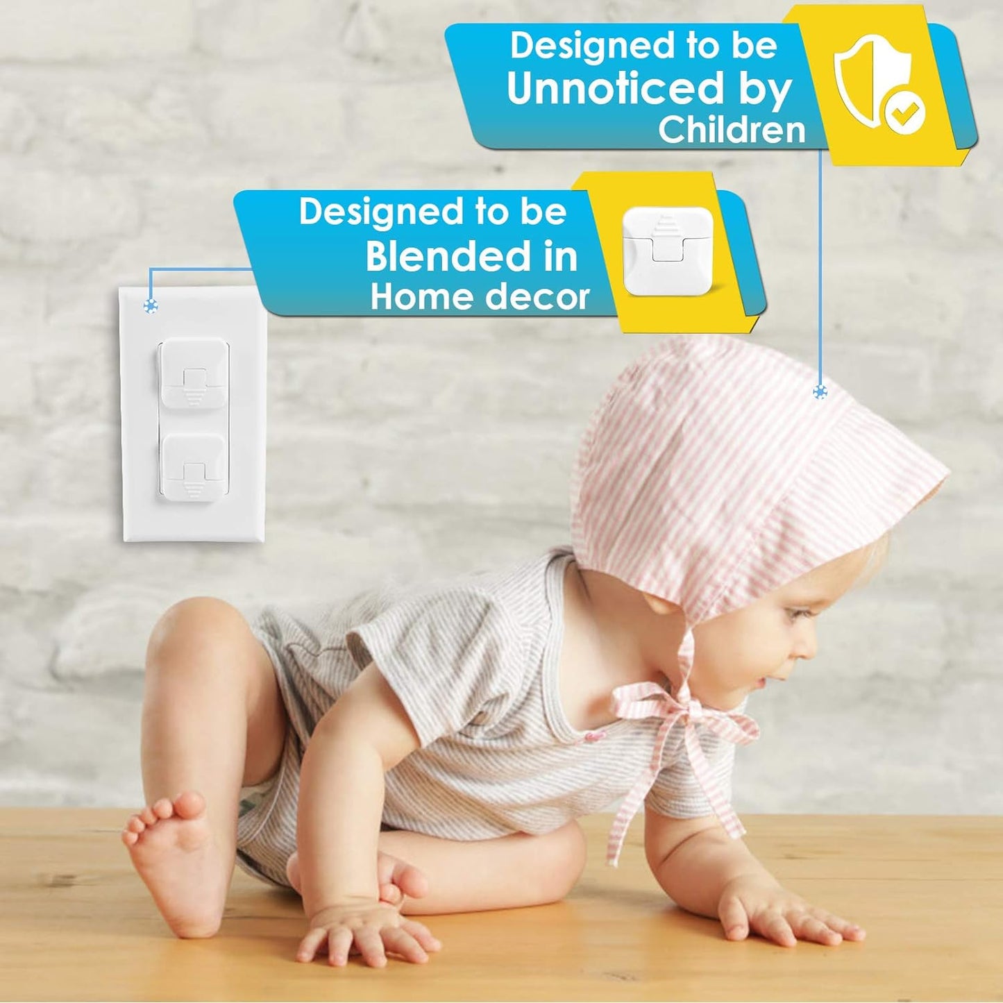 Outlet Covers Babepai 38-Pack White Child Proof Electrical Protector S