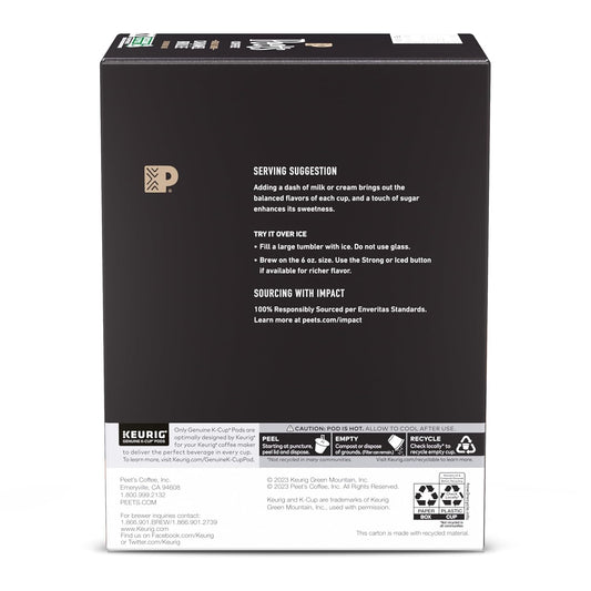 Peet's Coffee, Flavored Light Roast Keurig K-Cup Pods, Arabica Coffee,