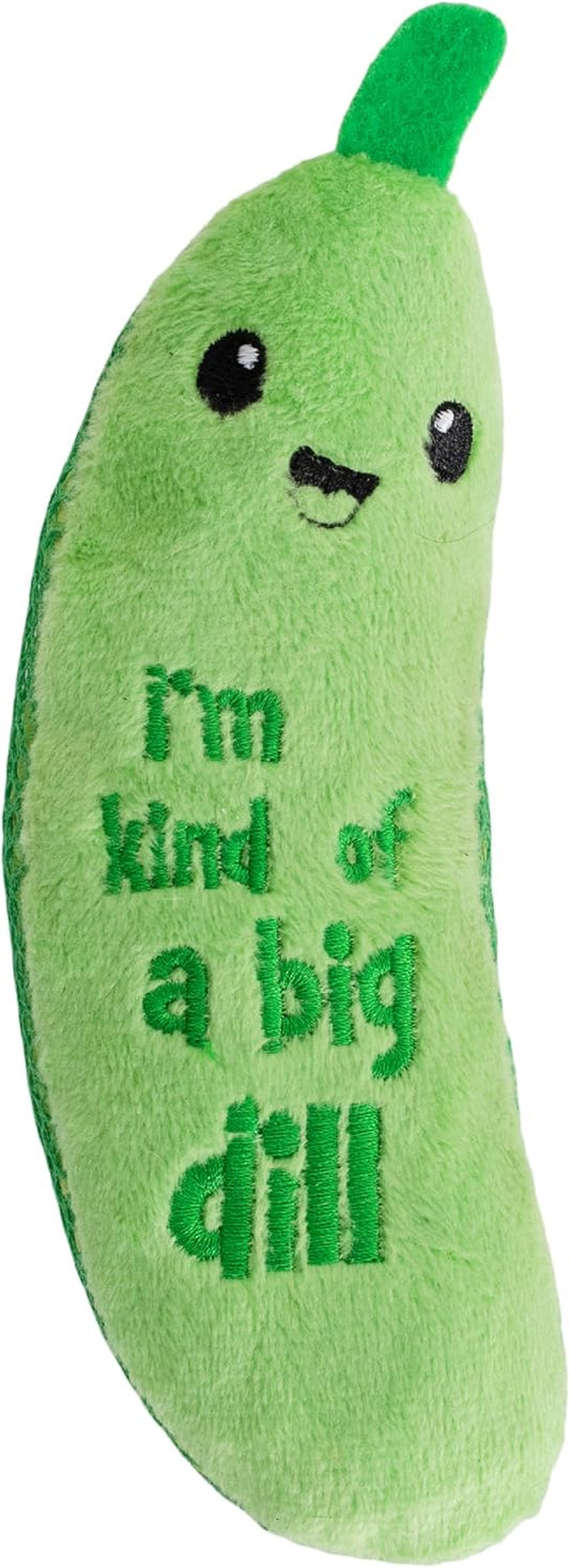 Catstages Crunchy Pickle Kicker Cat Toy – Plush Crinkle Toy with Catni