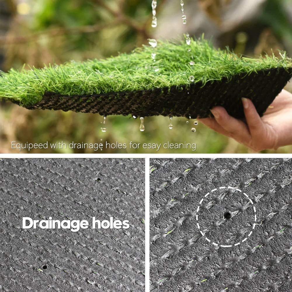 Artificial Grass 4 FT x 13 FT ( 52 Square ft ) Synthetic Thick Lawn Astro Turf Landscape Balcony Carpet Perfect for Indoor/Outdoor Fake Grass Rug