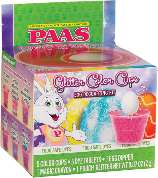 PAAS Glitter Color Cups Egg Decorating Kit - America's Favorite Easter Tradition
