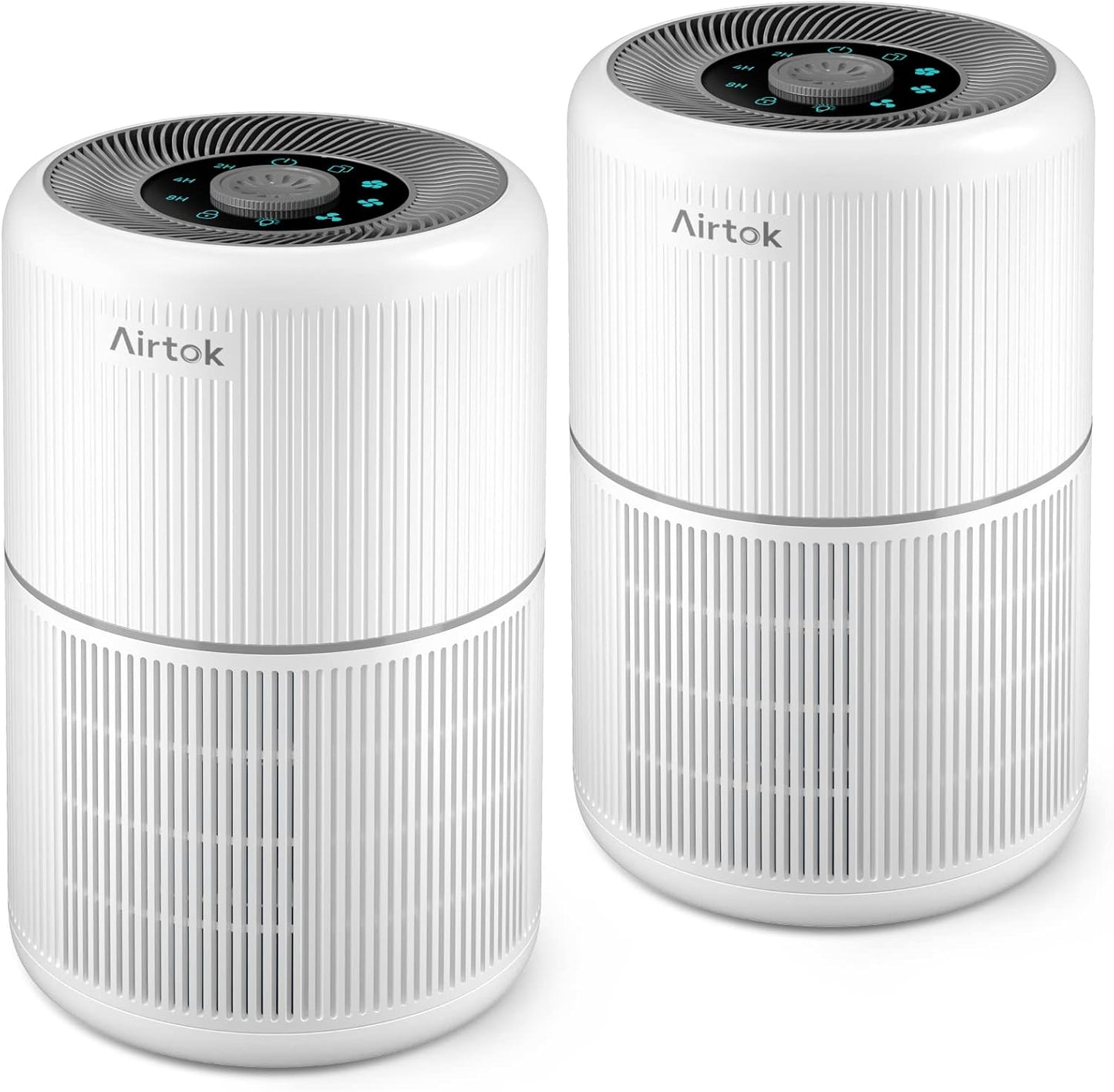 2 Pack Air Purifier for Home Bedroom with H13 True HEPA Filter for Smo