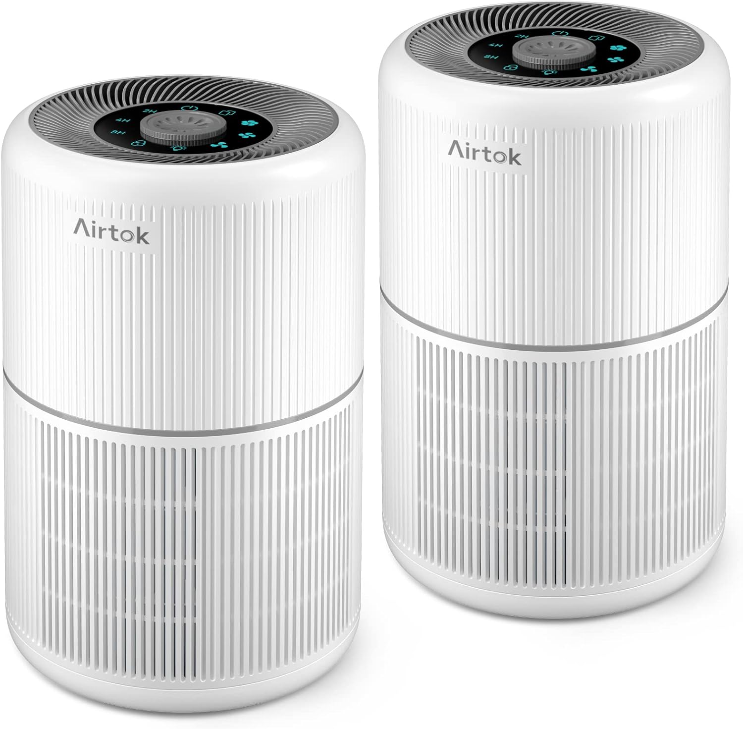 2 Pack Air Purifier for Home Bedroom with H13 True HEPA Filter for Smo