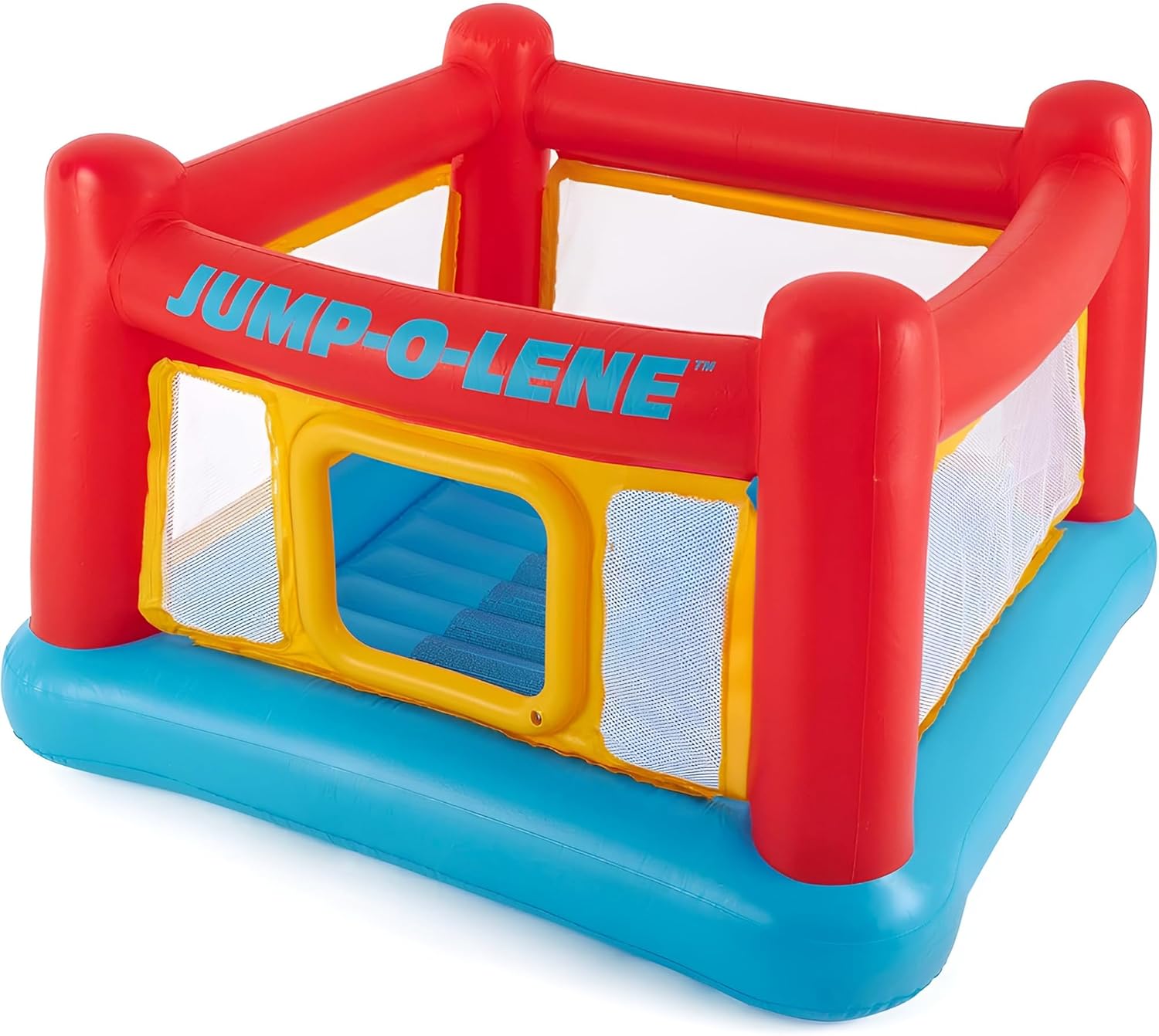 Intex Inflatable Jump-O-Lene Trampoline Bounce House with Crawl-Thru D