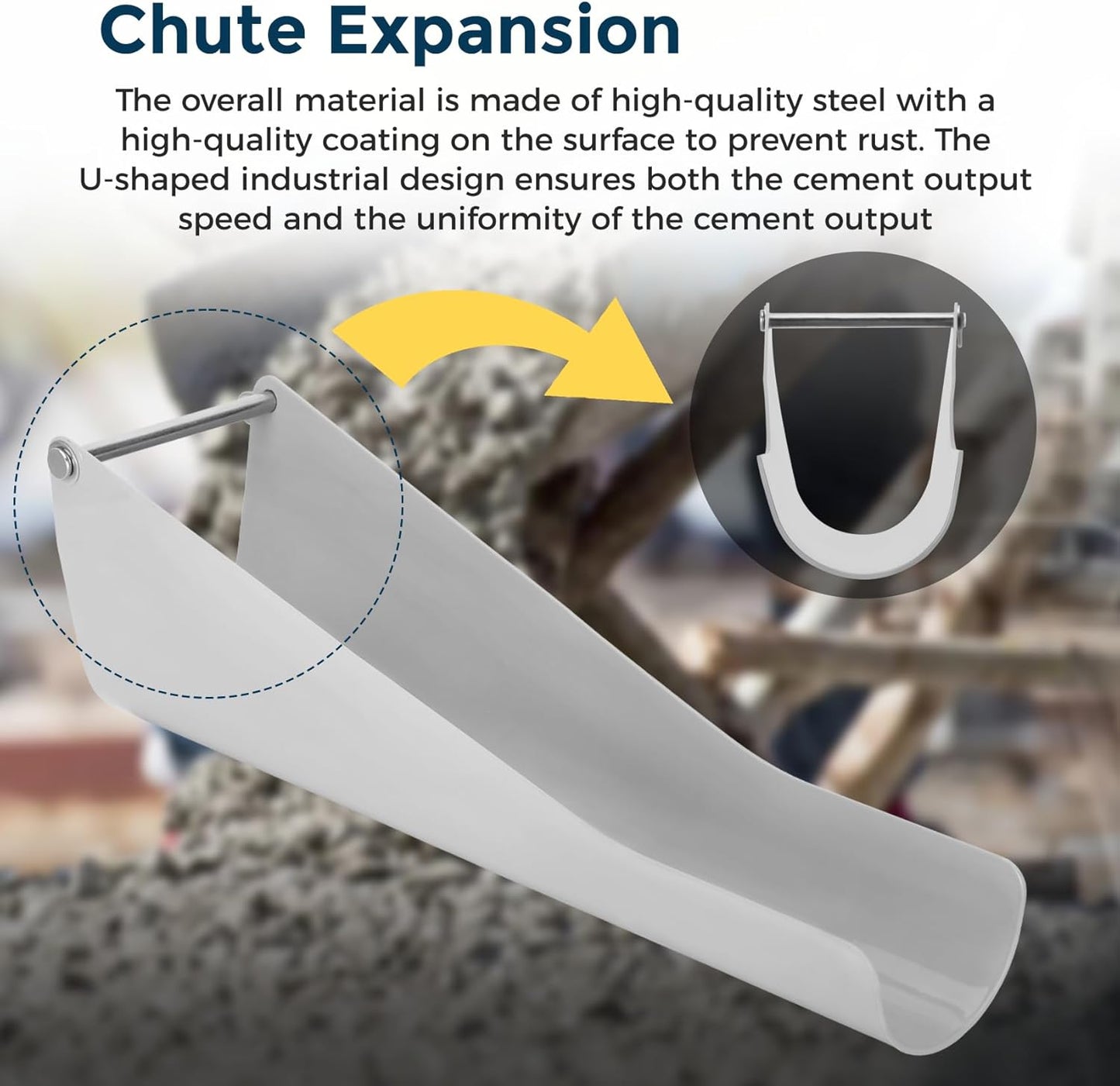 wolfwo MMAC-0133 18 inch Chute Extension,Compatible with mmxr-3221 Cem