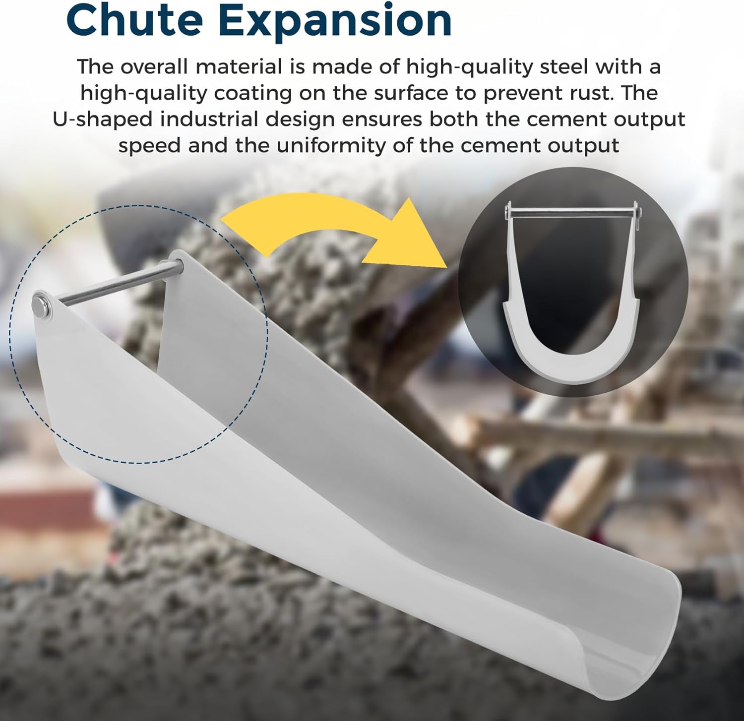 wolfwo MMAC-0133 18 inch Chute Extension,Compatible with mmxr-3221 Cem