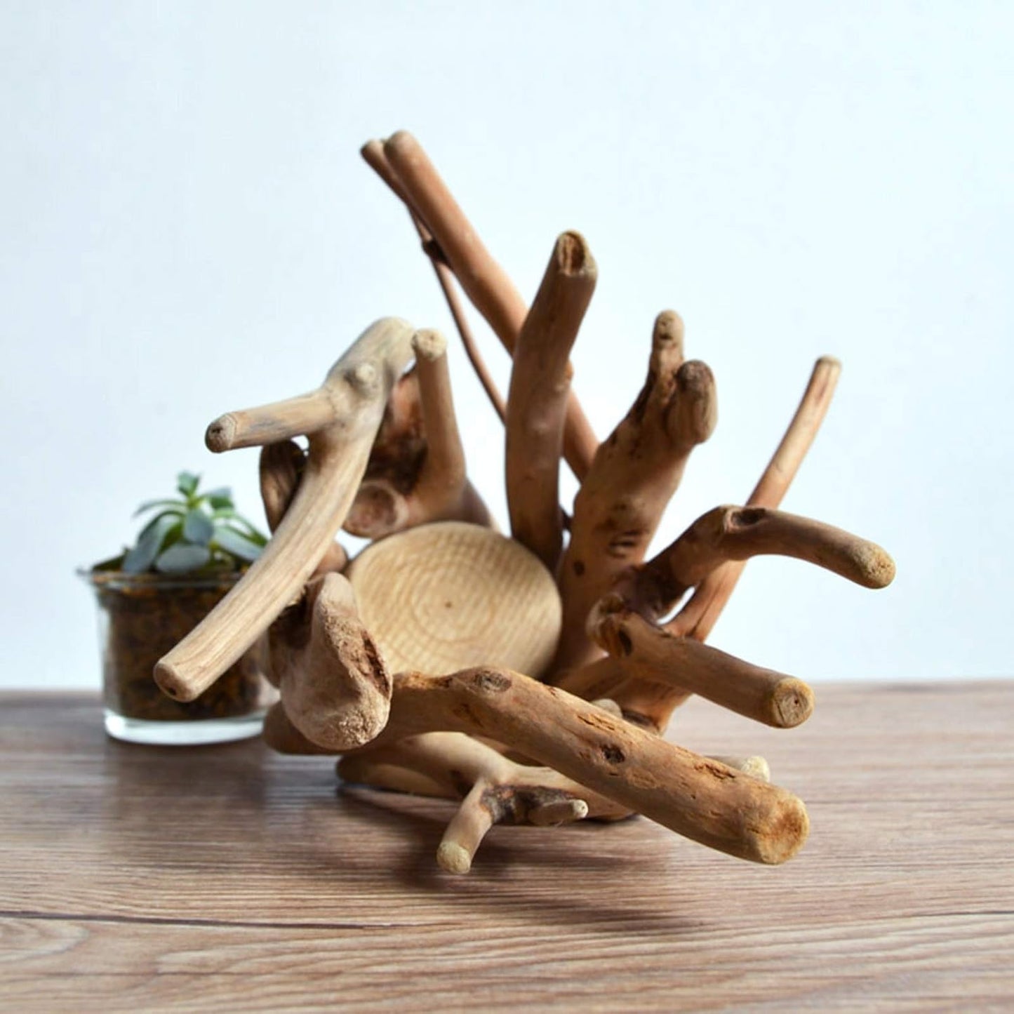 Planter Pot Solid Wood Flower Pot Unique Root-Shaped Planter Pots Suitable for Indoor and Outdoor Succulent Flower Pots(Plants NOT Included) Planting Pot Flower Pots