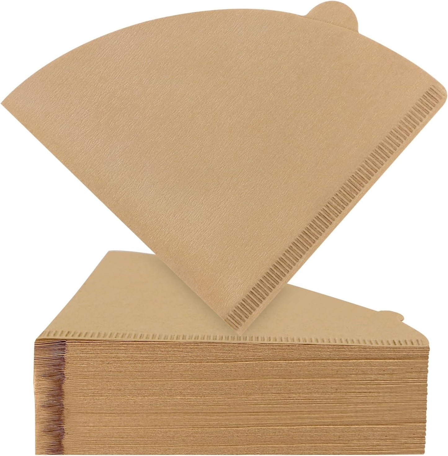 Clinuse Cone Coffee Filters #2, 200 Count Unbleached Size 02 Coffee Filter, Disposable Natural Paper Filters 2-4 Cup, 02 Cone Filters for Pour Over and Drip Coffee Maker
