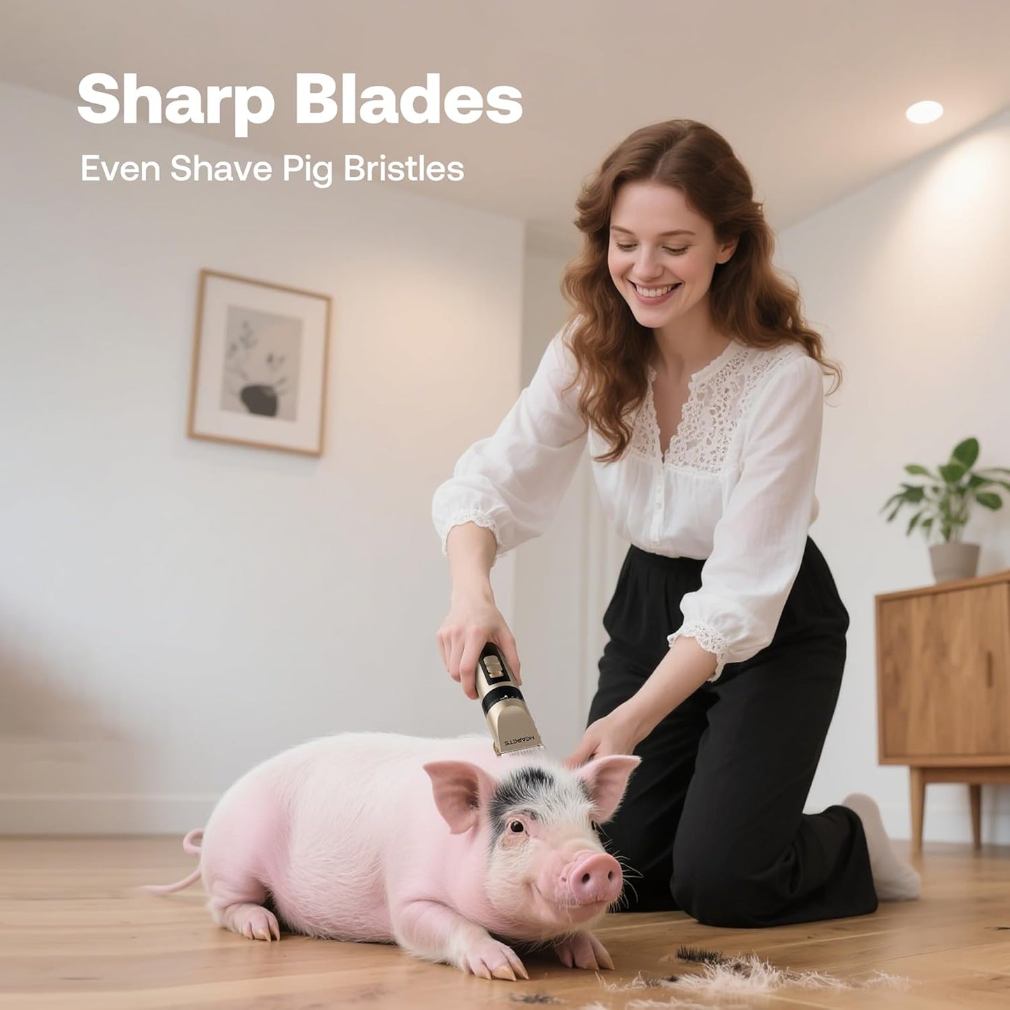 Dog Grooming Clippers, Low Noise, Electric Quiet, Adjustable Clipper C