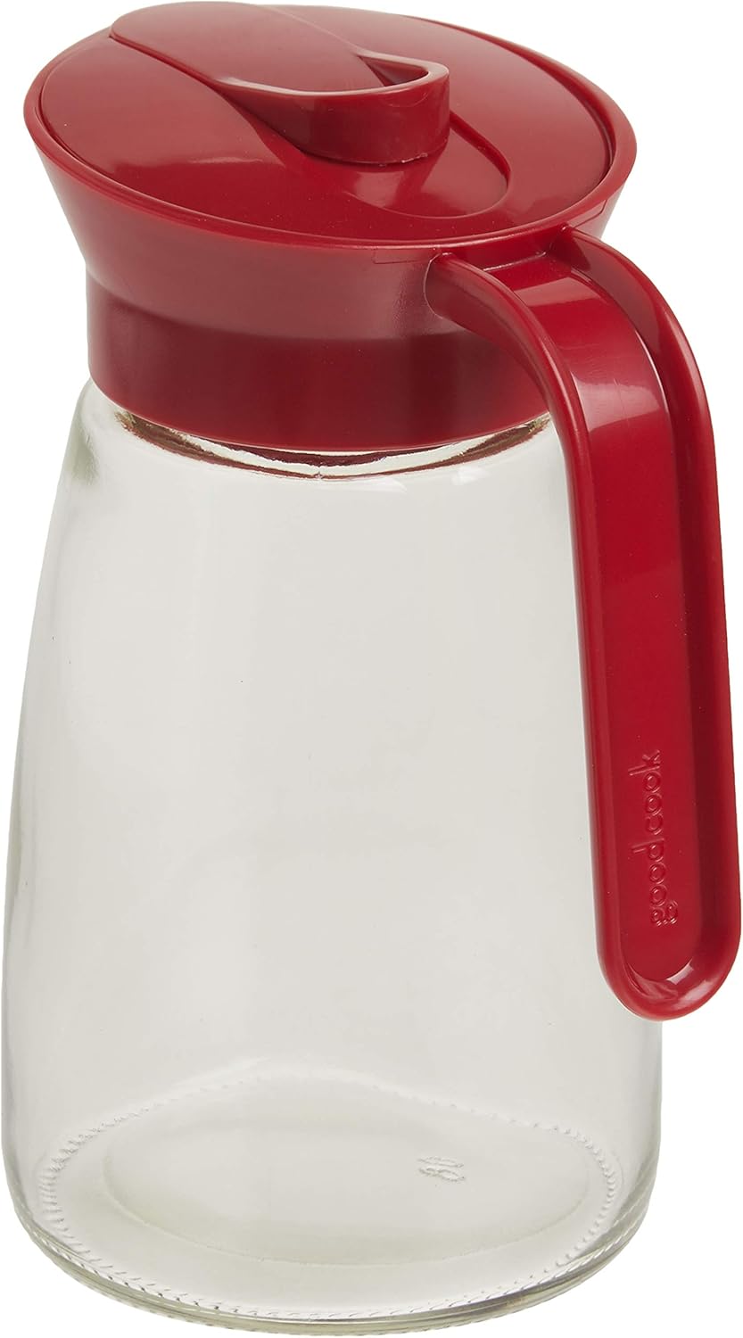GoodCook Everyday 12 oz. Syrup Dispenser – Easy Pour Spout Waffle & Pancake Syrup Dispenser Container, Glass Syrup Bottle for Maple Syrup, Honey, Barbecue Sauce