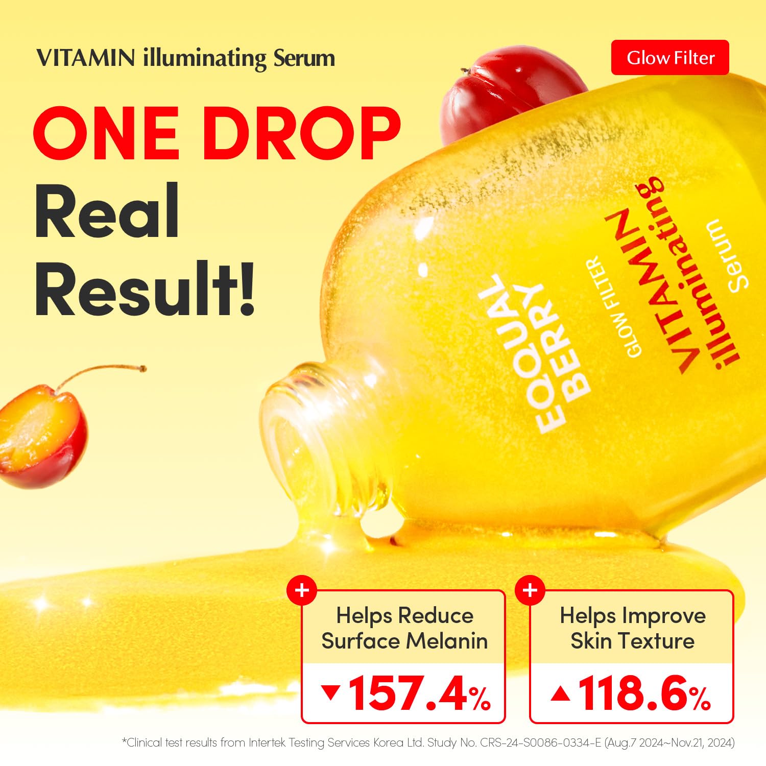 EQQUALBERRY Vitamin Illuminating Serum | Niacinamide 4% + Brightening 