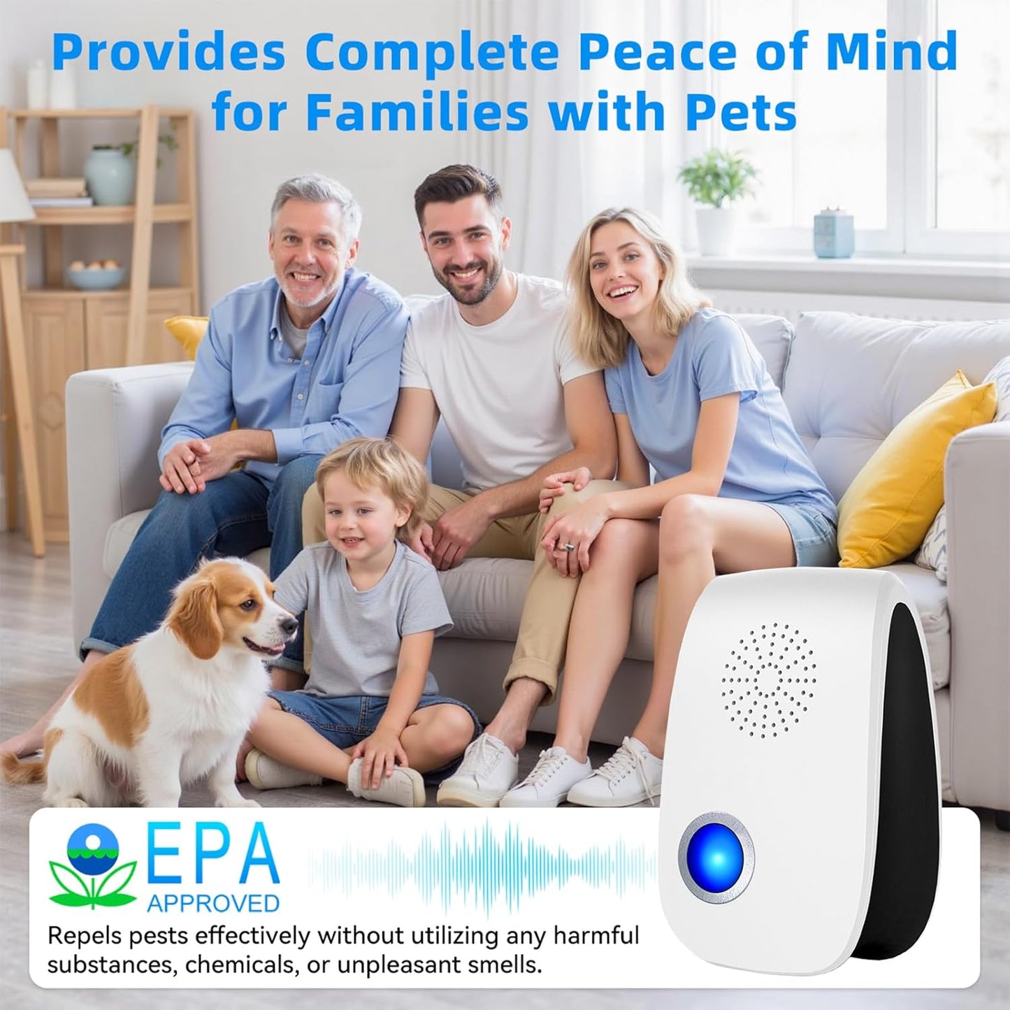 Upgraded Ultrasonic Repellent, Indoor Pest Repellent, Electronic Plug 