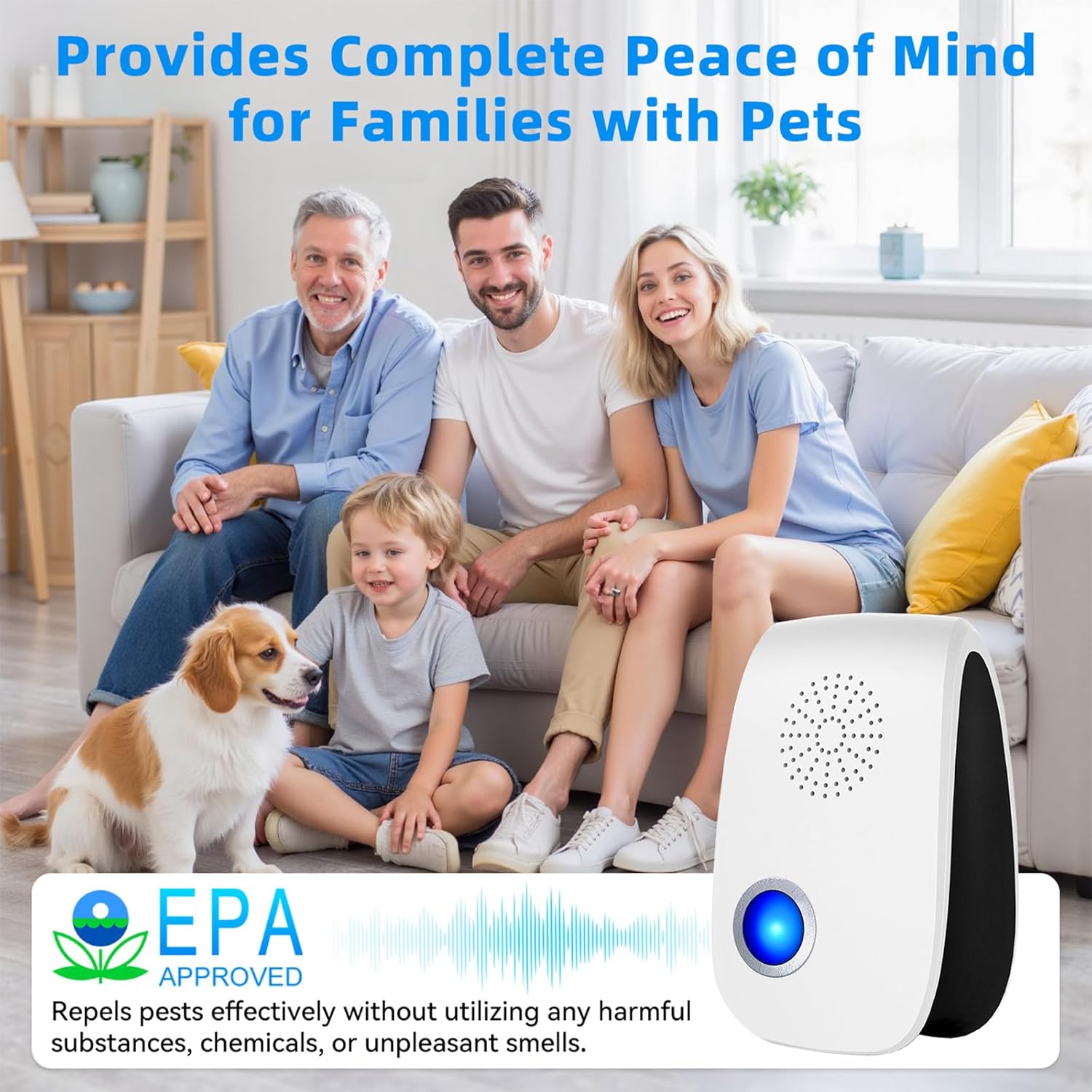 Upgraded Ultrasonic Repellent, Indoor Pest Repellent, Electronic Plug 