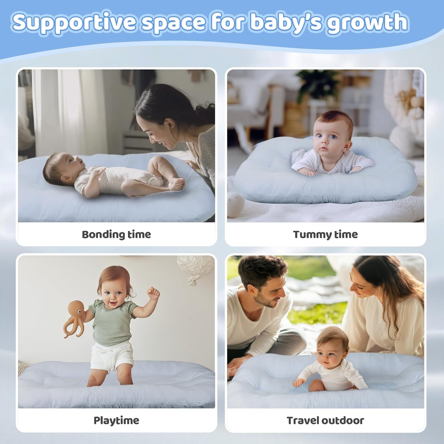 Infant Support Cushion - Baby Support Cushion for Newborn, 0-24 Months