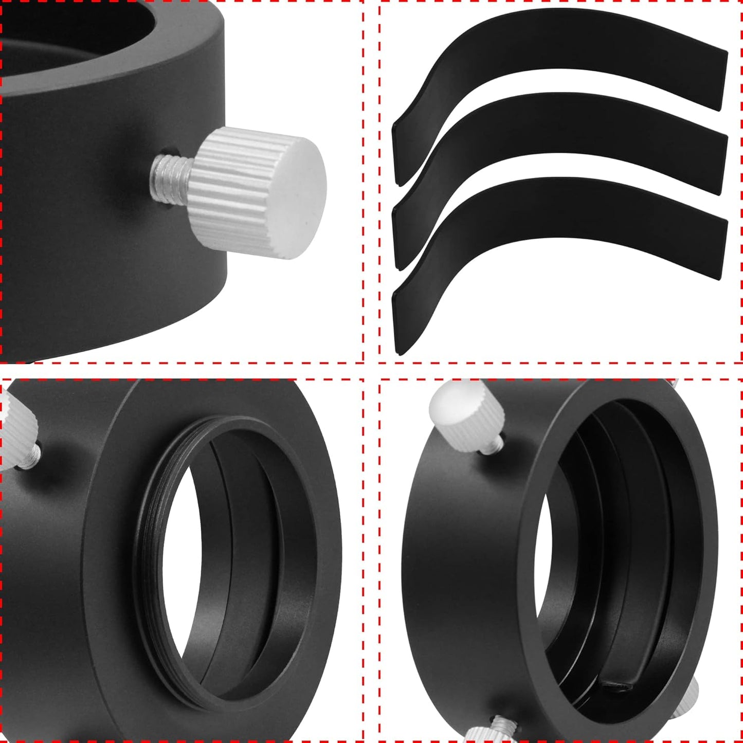 Universal T2 Camera Photo Adapter for Telescope and Spotting Scope - e