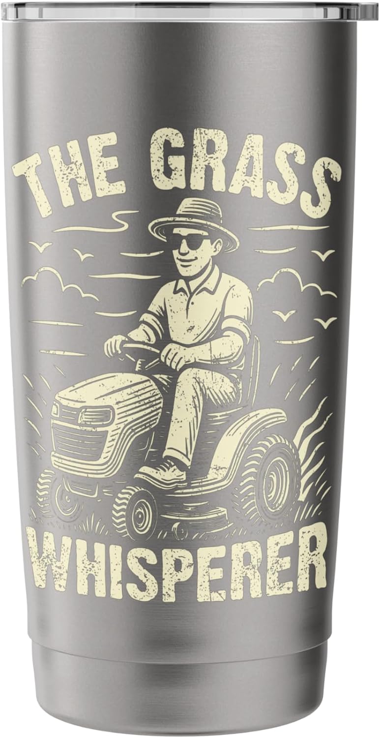 The Grass Whisperer Lawn Mowing Stainless Steel Insulated Tumbler
