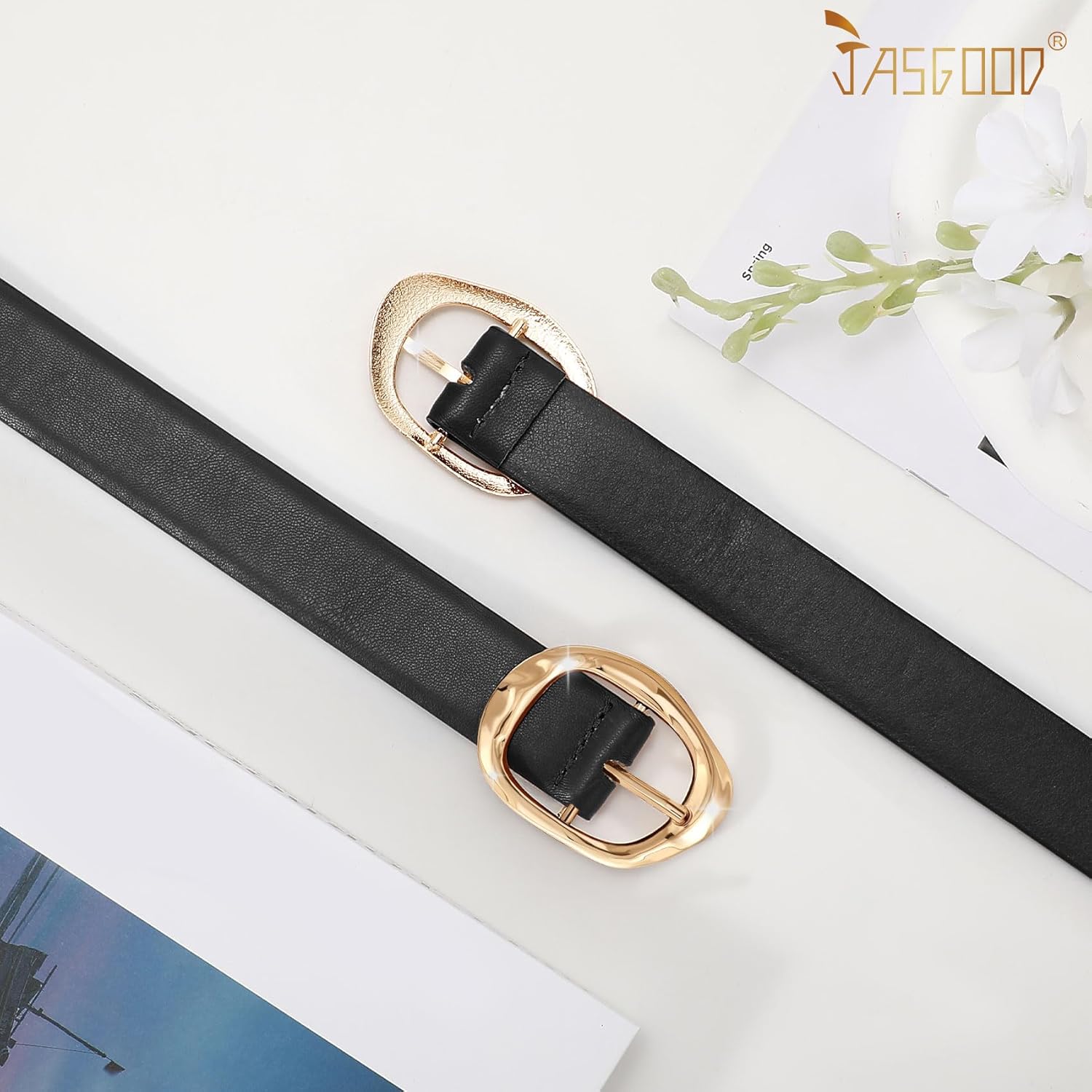 Women Leather Belt for Jeans Pants Ladies Casual Waist Belt Fashion Wo