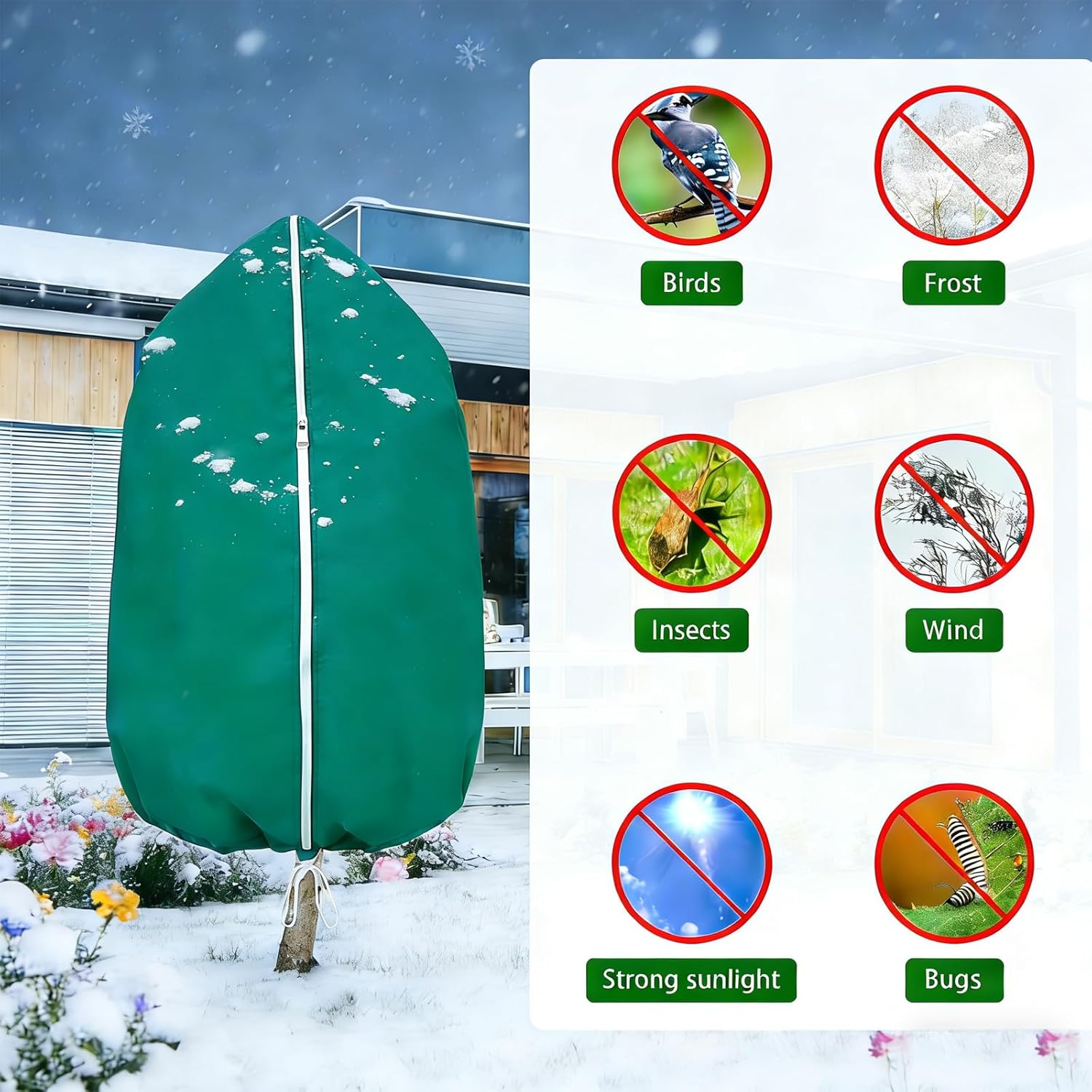 Plant Covers Freeze Protection-78"W x 95"H Extra Large Frost Blankets 
