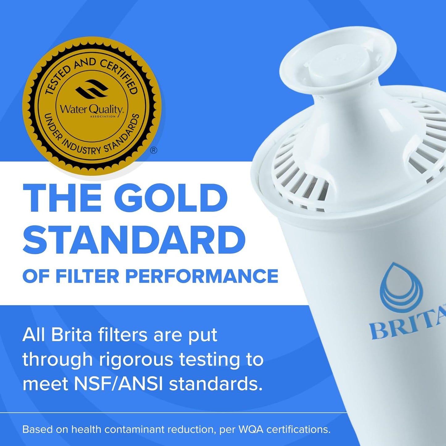 Brita Small 6 Cup Water Filter Pitcher, 1 BritaPlus Filter, Metro, Bla