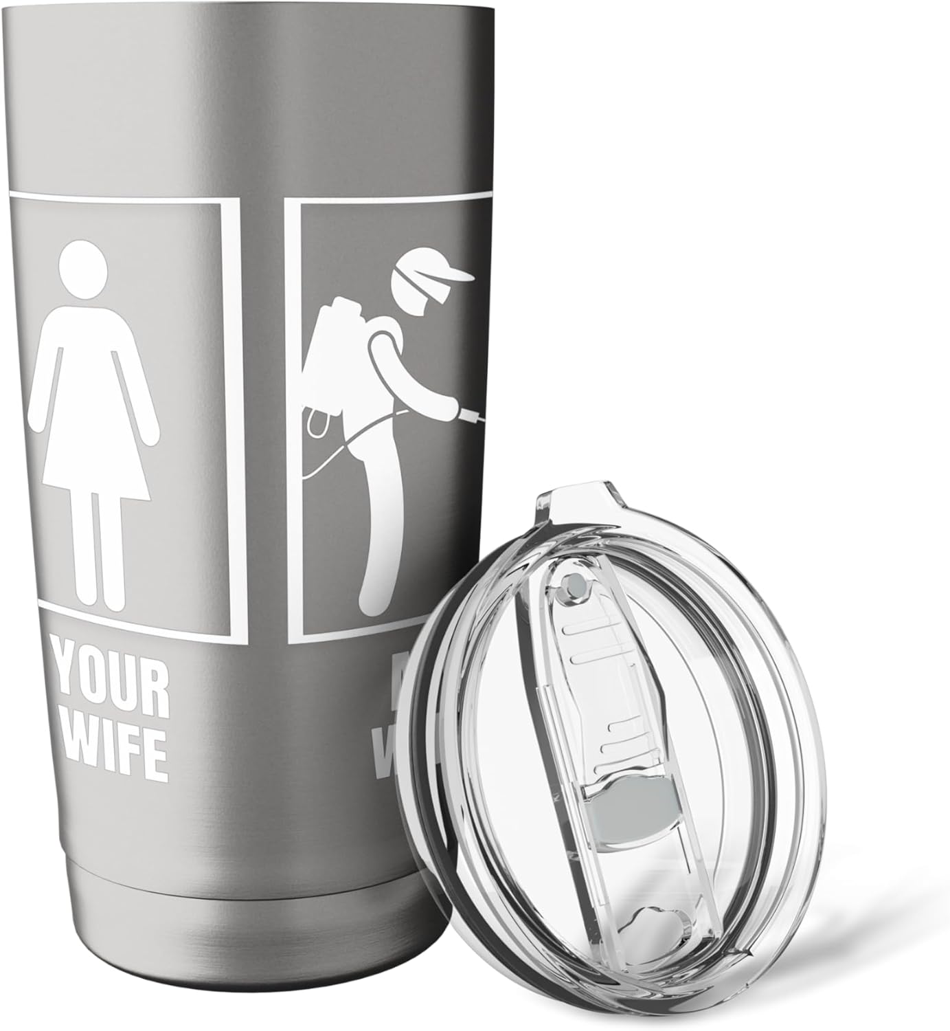 Pest Control Your Wife My Wife Husband Funny Exterminator Stainless Steel Insulated Tumbler